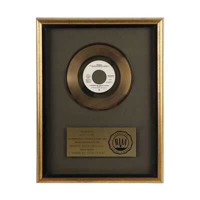 724. The Dr. Fink Collection: "I Wanna Be Your Lover" Gold Disc ### PRINCE