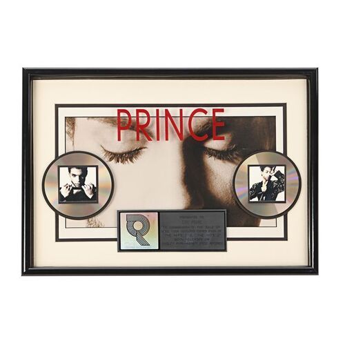 736. The Dr. Fink Collection: "The Hits 1" and "The Hits 2" Platinum CD Award ### PRINCE