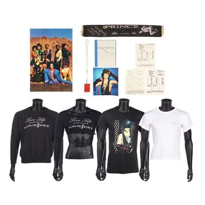 740. The Dr. Fink Collection: Lovesexy Tour Shirts, Paperwork, Dr. Fink's All Access Pass and Assorted Memorabilia ### PRINCE