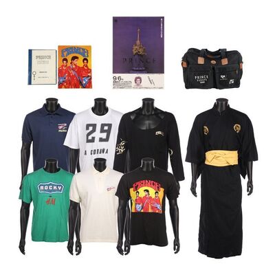 742. The Dr. Fink Collection: Nude Tour Tops, Kimono, Duffle Bag, Programme, Tour Itinerary and Prince in Japan Poster ### PRINCE