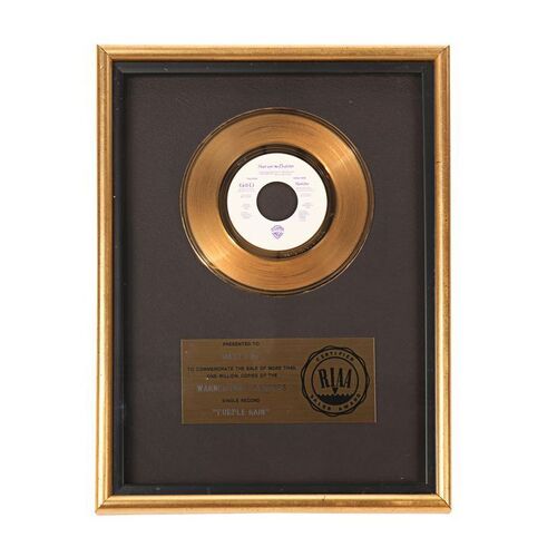 745. The Dr. Fink Collection: "Purple Rain" Gold Disc ### PRINCE AND THE REVOLUTION