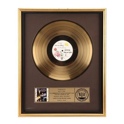 748. The Dr. Fink Collection: "Purple Rain" Album Gold Disc ### PRINCE AND THE REVOLUTION