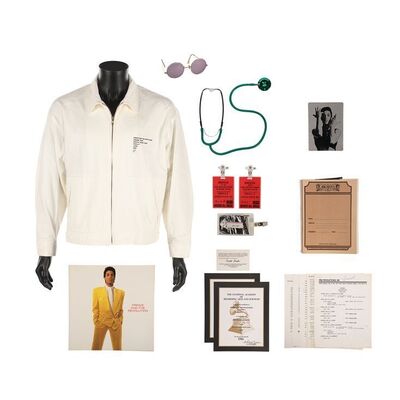 759. The Dr. Fink Collection: Parade Tour Jacket, Stage Costume Accessories, Backstage Passes, Programme and Assorted Paperwork ### PRINCE AND THE REVOLUTION