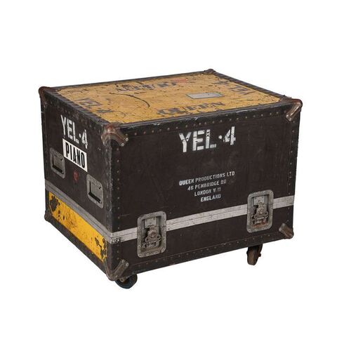 766. Freddie Mercury's Screen and Photo-matched "YEL 4" Live Aid and Tour-used Piano Monitor Rig Flight Case ### QUEEN