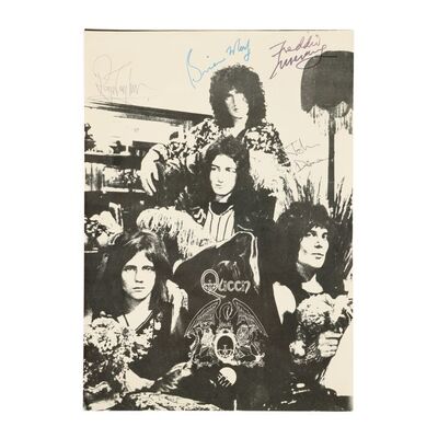 767. Freddie Mercury, Brian May, Roger Taylor and John Deacon Autographed Handbill ### QUEEN