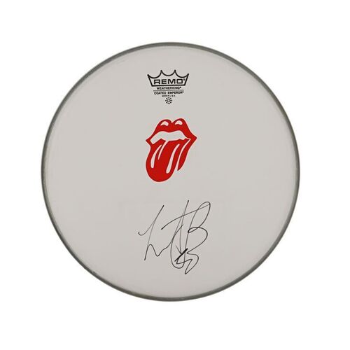 781. Charlie Watts Autographed Drumskin ### THE ROLLING STONES