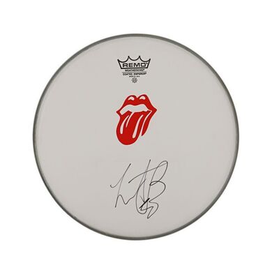 781. Charlie Watts Autographed Drumskin ### THE ROLLING STONES