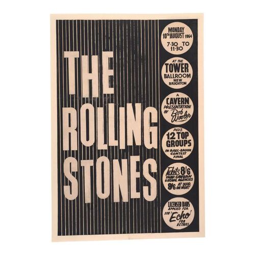 783. 1964 Tower Ballroom Concert Poster ### THE ROLLING STONES