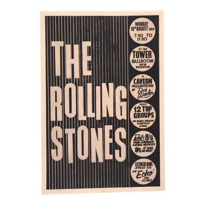 783. 1964 Tower Ballroom Concert Poster ### THE ROLLING STONES