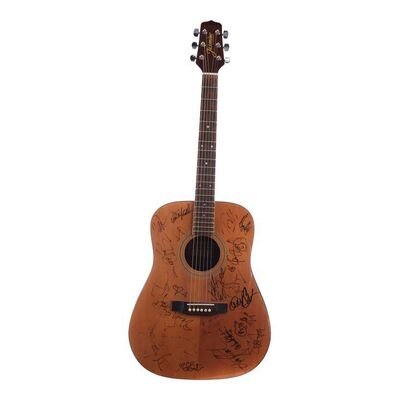 808. Jack Black and Dave Grohl-Autographed Takamine Jasmine S38S Guitar with Additional Recording Industry Figures' Autographs ### TENACIOUS D