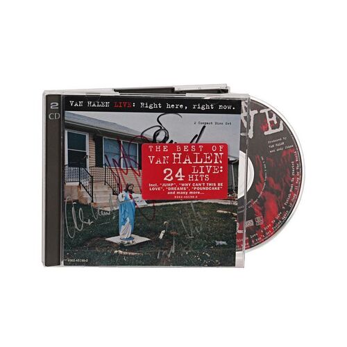 811. Eddie Van Halen, Alex Van Halen, Sammy Hagar and Michael Anthony Autographed "Live: Right Here, Right Now" CD ### VAN HALEN