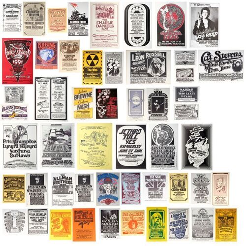 814. Collection of Randy Tuten-signed Advertisement Posters ### VARIOUS ARTISTS