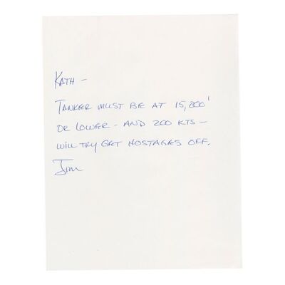 831. President James Marshall's (Harrison Ford) White House Faxes with Handwritten Ford Cover ### AIR FORCE ONE (1997)
