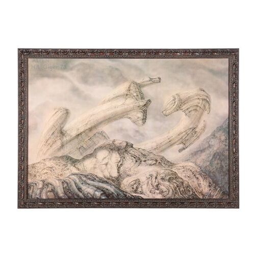 840. H.R. Giger-autographed Alien Ship Print ### ALIEN (1979)