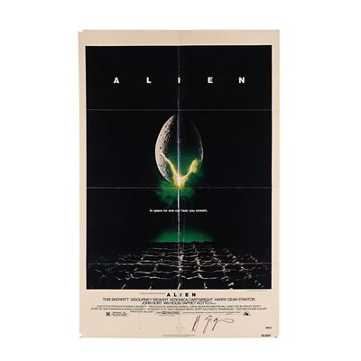 841. H.R. Giger-autographed Poster ### ALIEN (1979)