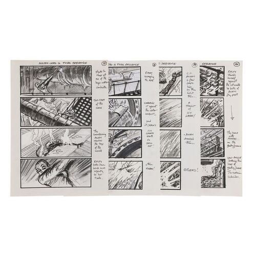 863. Martin Asbury Hand-drawn "Molten Lead to Final Sequence" Storyboard Pages ### ALIEN3 (1992)