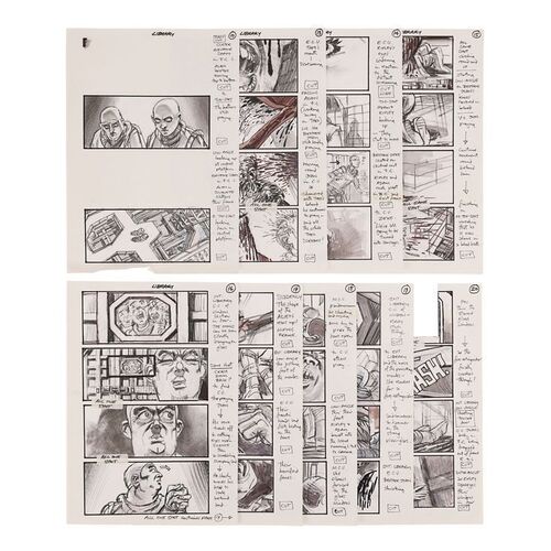 864. Martin Asbury Hand-drawn "Library" Storyboard Pages ### ALIEN3 (1992)