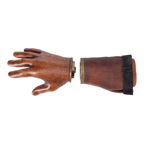 889. Ash's (Bruce Campbell) Screen-matched Wooden Hand with Arm Prosthesis ### ASH VS EVIL DEAD - EL JEFE (2015), BOOKS FROM BEYOND (2015)