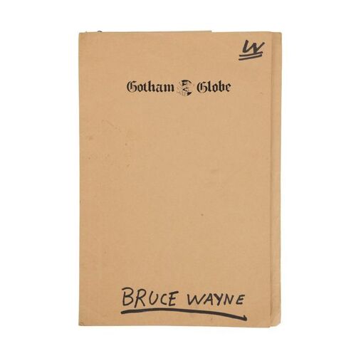 907. Screen-matched Gotham Globe File Folder for Bruce Wayne ### BATMAN (1989)