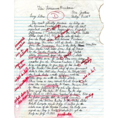 940. Larry Sellers' (Jesse Flanagan) Screen-matched Handwritten Homework ### THE BIG LEBOWSKI (1998)