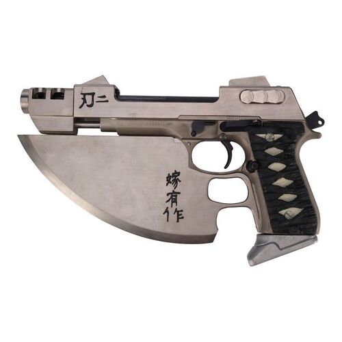 948. Reinhardt's (Ron Perlman) Bladed Pistol with Screen-matched Magazine ### BLADE II (2002)