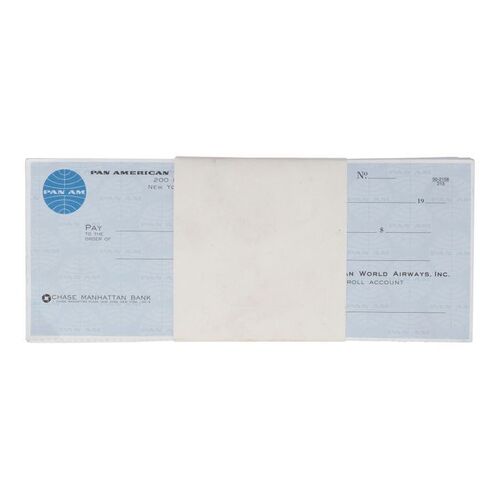 971. Frank Abagnale, Jr.'s (Leonardo DiCaprio) Stack of Blank "Frank Roberts" Pan Am Checks ### CATCH ME IF YOU CAN (2002)