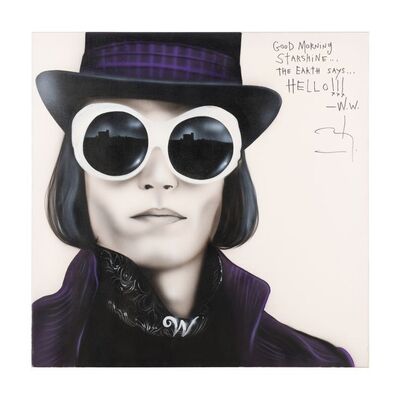 982. Autographed Willy Wonka (Johnny Depp) Painting ### CHARLIE AND THE CHOCOLATE FACTORY (2005)