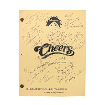 983. Cast-Autographed Script ### CHEERS - CHEERS: THE MOTION PICTURE (1987)