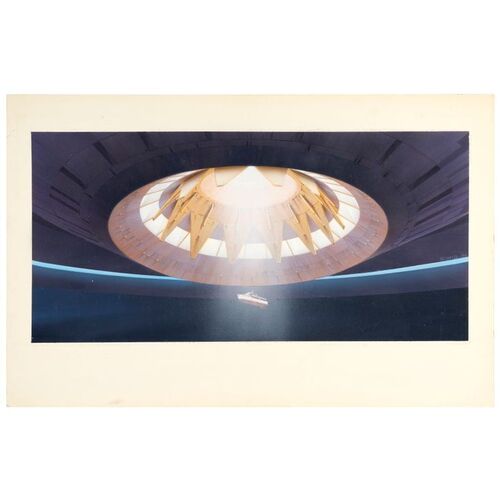 995. Hand-Painted Ralph McQuarrie Boat Pulled Into Ship Production Illustration ### COCOON (1985)