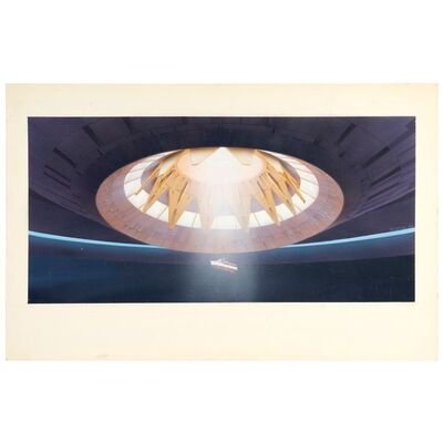 995. Hand-Painted Ralph McQuarrie Boat Pulled Into Ship Production Illustration ### COCOON (1985)