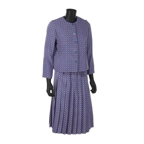 1009. The Queen's (Imelda Staunton) Screen-matched "Alma Mater" Exam Results Costume ### THE CROWN - ALMA MATER (2023)