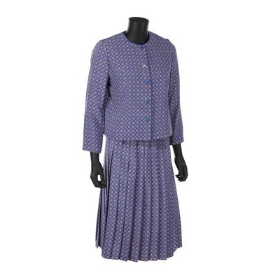 1009. The Queen's (Imelda Staunton) Screen-matched "Alma Mater" Exam Results Costume ### THE CROWN - ALMA MATER (2023)