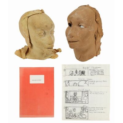 1020. Pair of Gelfling Head Skins and Little Shop of Horrors Script and Storyboards ### THE DARK CRYSTAL (1982)