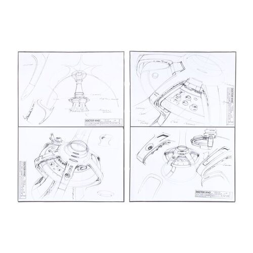 1045. Hand-Drawn Tardis Console Concepts ### DOCTOR WHO (T.V. SERIES, 2005-PRESENT)