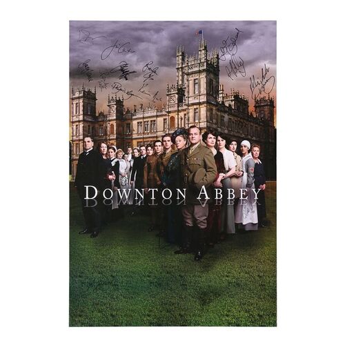 1066. Cast Autographed Poster ### DOWNTON ABBEY (T.V. SERIES, 2010-2015)