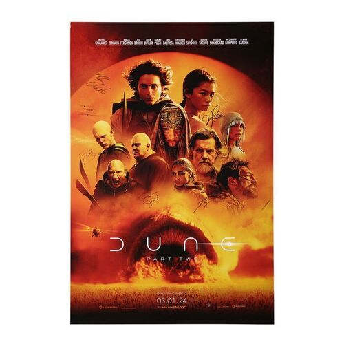 1074. Cast-Autographed Poster ### DUNE: PART TWO (2024)