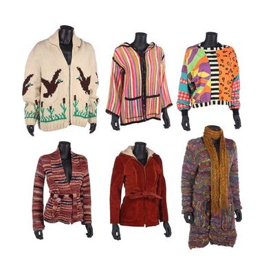 1094. Sigrit Ericksdottir's (Rachel McAdams) Screen-matched Costume Pieces and Erick Erickssong's (Pierce Brosnan) Screen-matched Cardigan ### EUROVISION SONG CONTEST: THE STORY OF FIRE SAGA (2020)