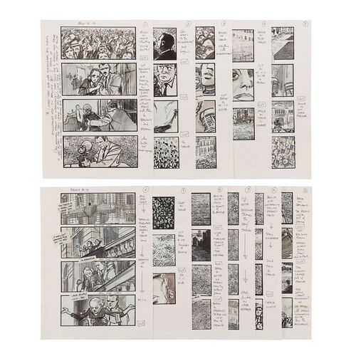 1096. Martin Asbury Hand-drawn Production Storyboards for "Don't Cry For Me Argentina" Scene ### EVITA (1996)