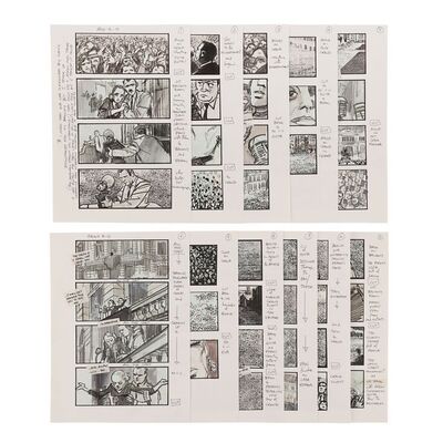 1096. Martin Asbury Hand-drawn Production Storyboards for "Don't Cry For Me Argentina" Scene ### EVITA (1996)