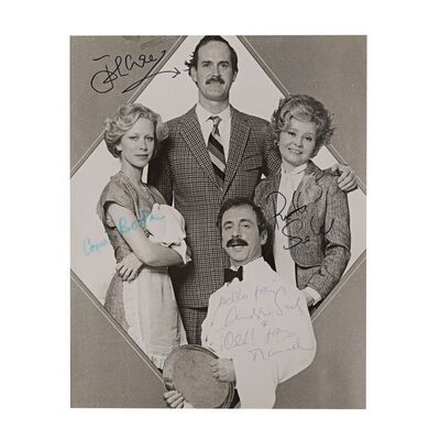 1113. Cast-Autographed Photo ### FAWLTY TOWERS (T.V. SERIES, 1975-1979)