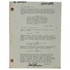 1170. Jack Johnson-Autographed Script ### THE GOONIES (1985)