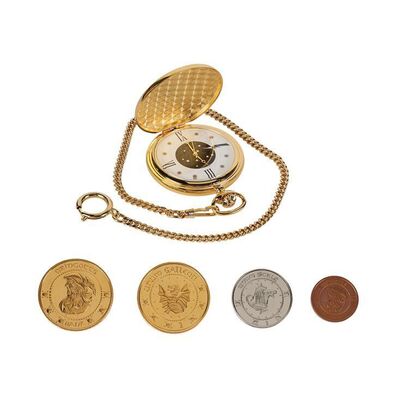 1199. Set of Gringotts Coins and Crew Gift Pocket Watch ### HARRY POTTER AND THE PHILOSOPHER'S STONE (2001)