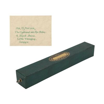 1202. Harry Potter Wand Box and Envelope ### HARRY POTTER AND THE PHILOSOPHER'S STONE (2001)