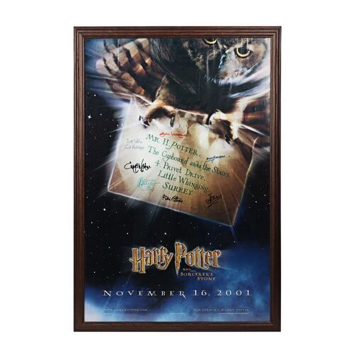 1207. Daniel Radcliffe, Emma Watson, Rupert Grint and Cast-Autographed Poster ### HARRY POTTER AND THE PHILOSOPHER'S STONE (2001)