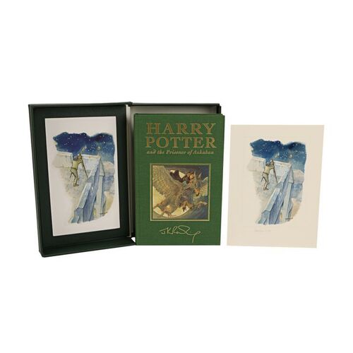 1218. J.K. Rowling-Autographed Deluxe First Edition Book and Original Cliff Wright Watercolour ### HARRY POTTER AND THE PRISONER OF AZKABAN (2004)