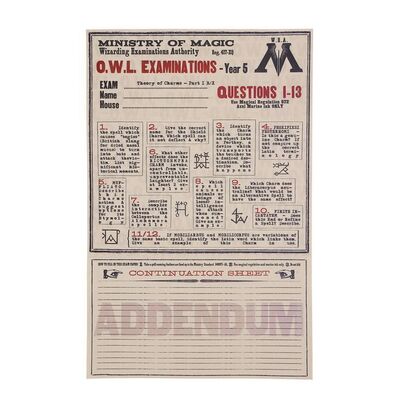 1223. O.W.L. Examination Paper ### HARRY POTTER AND THE ORDER OF THE PHOENIX (2007)