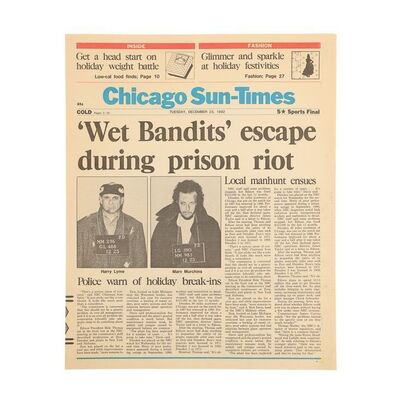 1258. "Wet Bandits Escape" Newspaper ### HOME ALONE 2: LOST IN NEW YORK (1992)