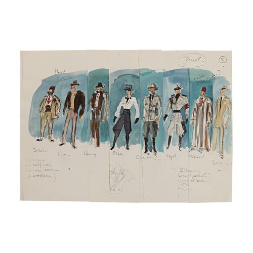 1284. Anthony Powell Hand-coloured Indiana Jones and Main Characters Costume Design Artwork ### INDIANA JONES AND THE LAST CRUSADE (1989)