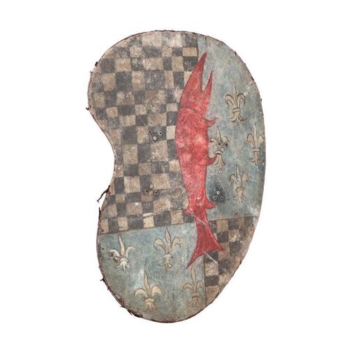 1291. Dennis Cooper's (Michael Palin) Screen-matched Red Herring Shield ### JABBERWOCKY (1977)