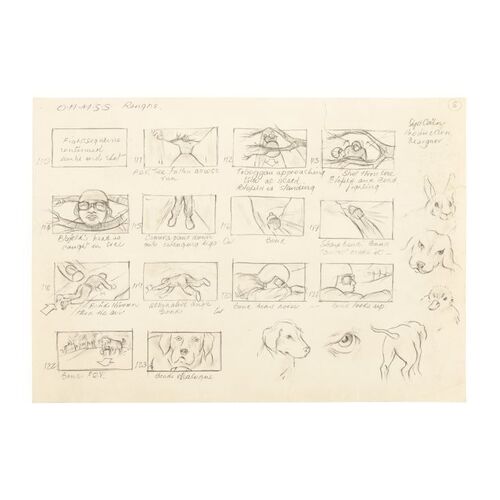 1300. Syd Cain Hand-drawn Storyboard Page ### JAMES BOND: ON HER MAJESTY'S SECRET SERVICE (1969)